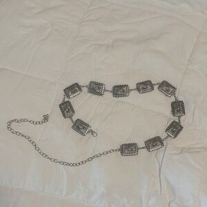 Western square concho belt